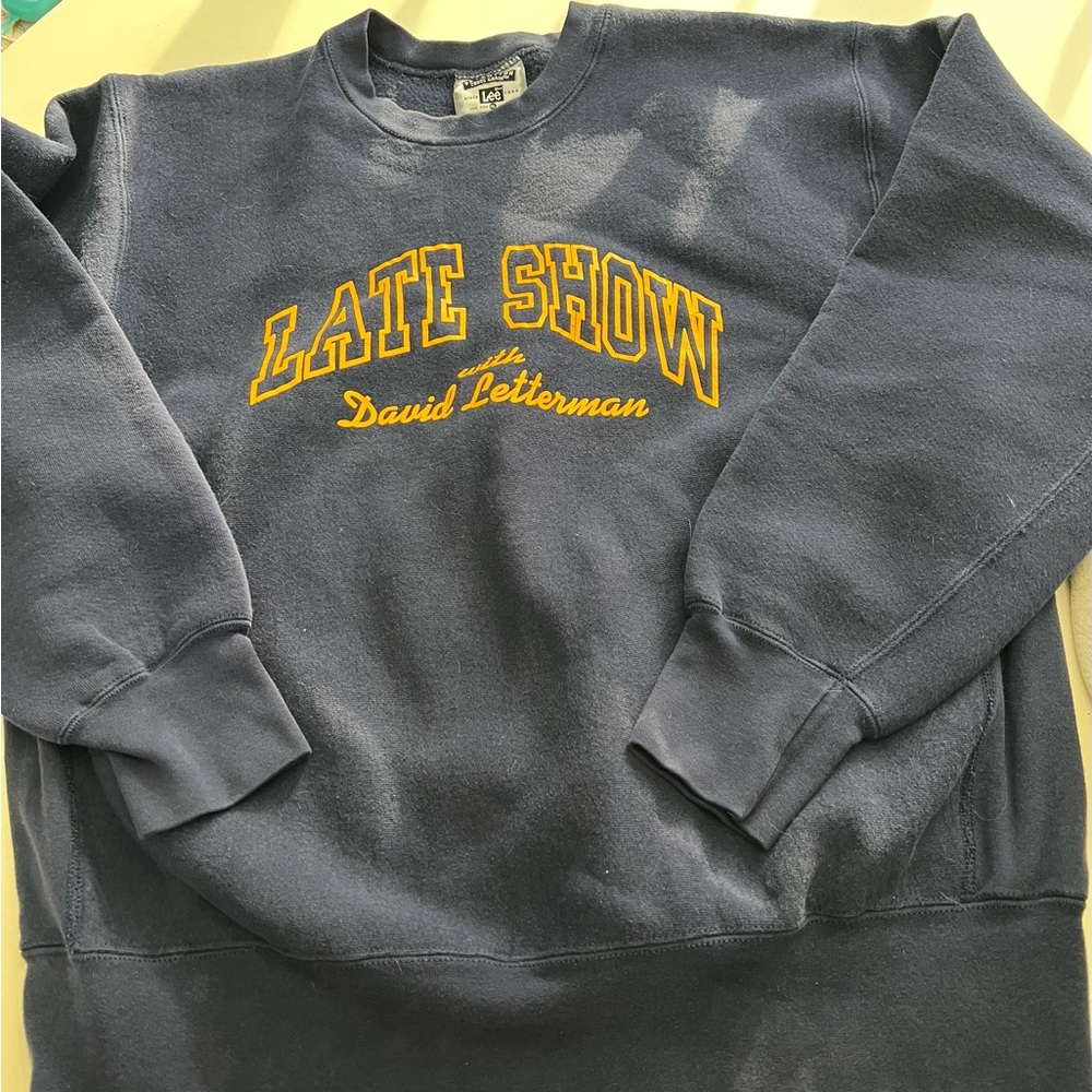 Vintage official Late Show David Letterman sweatshirt unisex XL